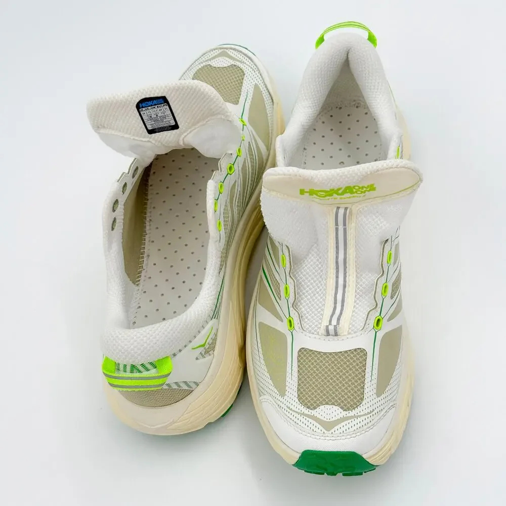HOKA Mafate Speed 2 White Fresh Cut Grass Trail Running Shoes M13 W14 Vibram